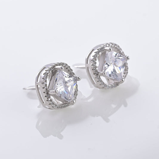 Mystical Aura Stud Earrings- 925 Silver