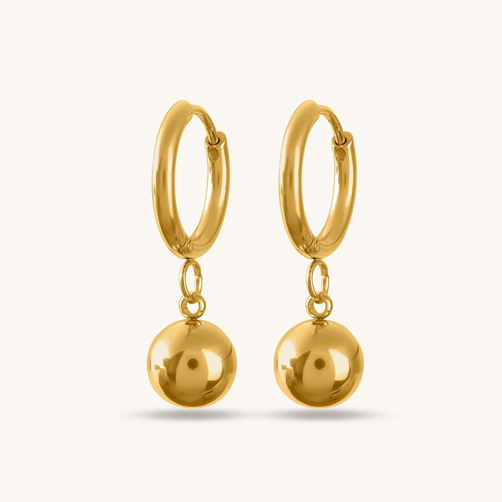 Golden Orb Earrings