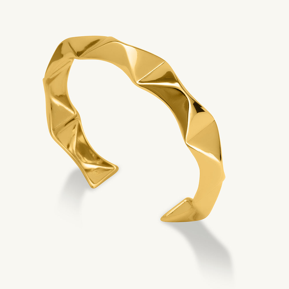 Golden Edge Cuff Bracelet