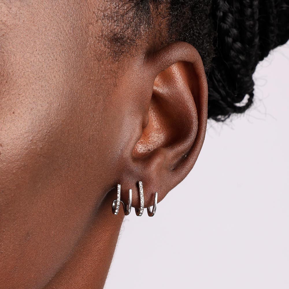 Diamonds Climber Earrings