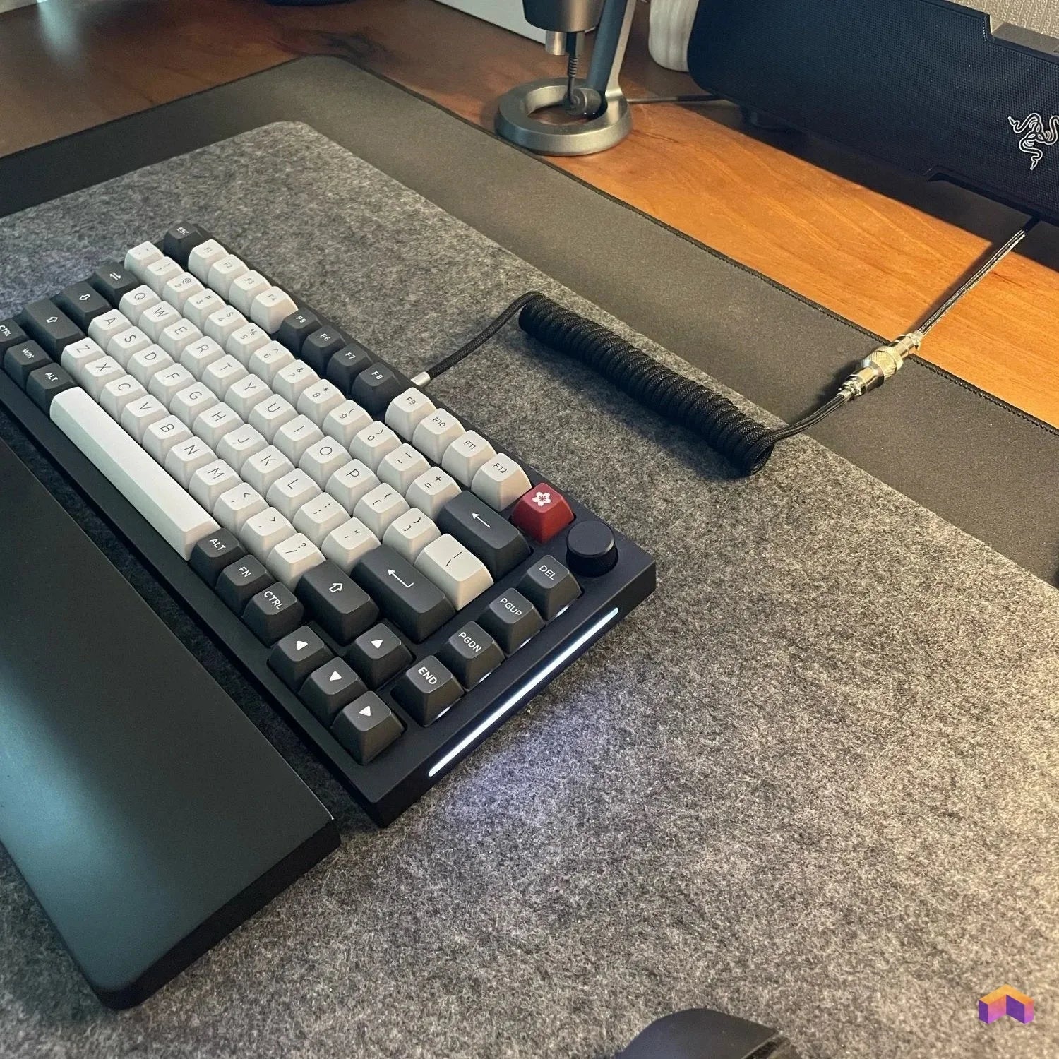 Cable enroulé pour clavier mécanique - Déco Gaming