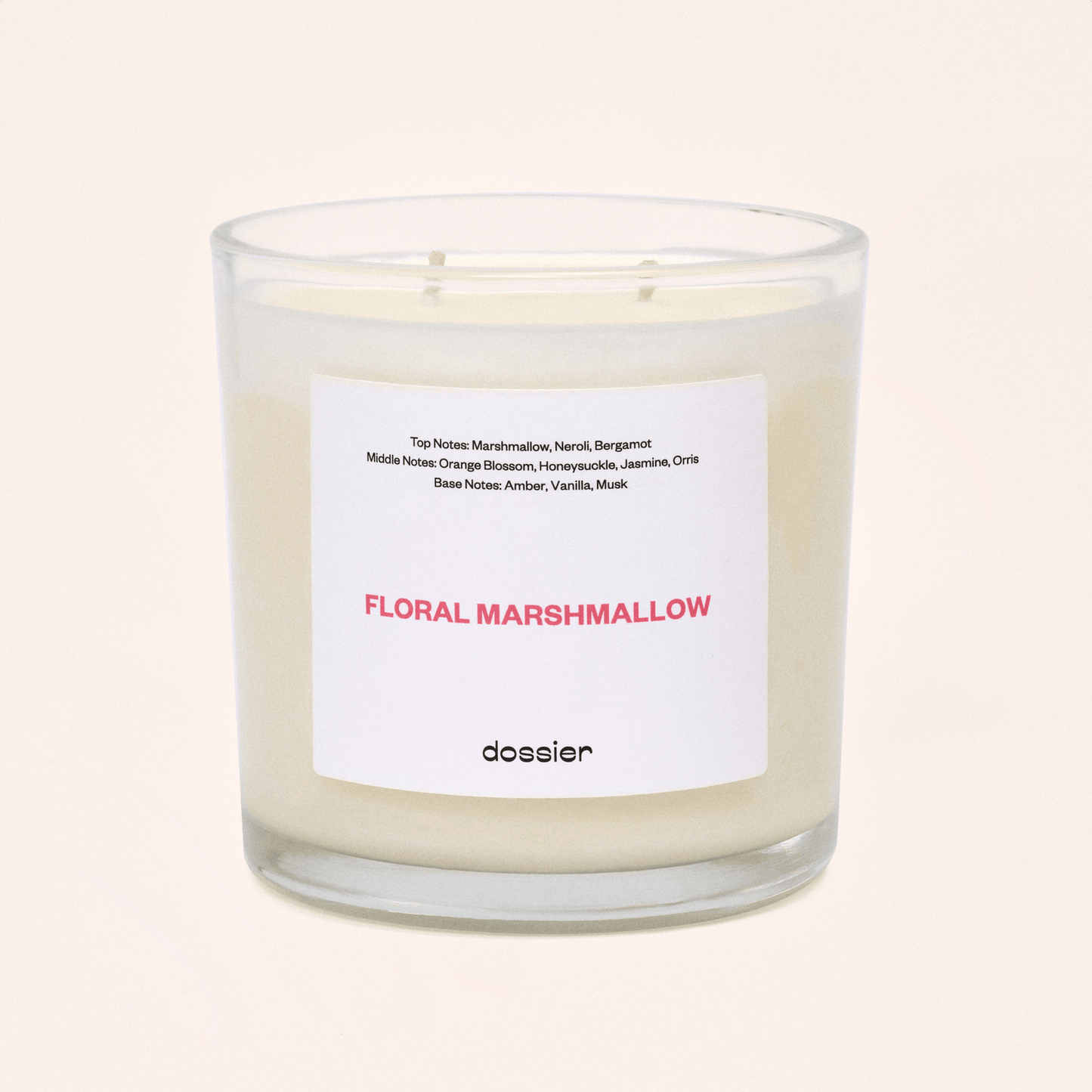 Floral Marshmallow Candle