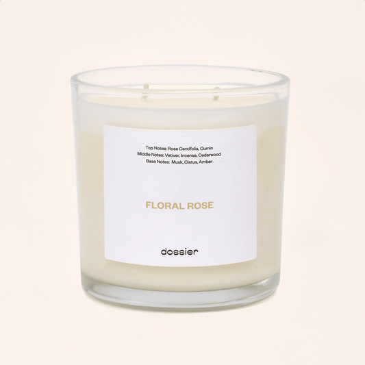 Floral Rose Candle